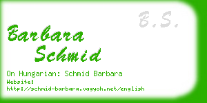 barbara schmid business card